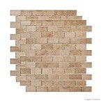 Pastilha de porcelana Brick 30,6x31,2cm bege Portinari