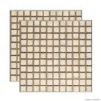 Pastilha de porcelana PL4102 2,5x2,5cm placa 30x30cm pérola oceânica Jatobá