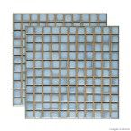 Pastilha de porcelana PL4813 2,5x2,5cm placa 30x30cm azul indico Jatobá