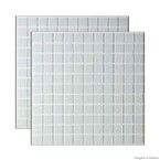 Pastilha de vidro 30x30cm branco gelo Vidro Real