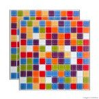 Pastilha de vidro 30x30cm mescla amolite Vidro Real