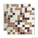 Pastilha de vidro 30x30cm mescla caramelo Vidro Real