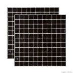 Pastilha de vidro 30x30cm preta Vidro Real