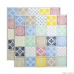 Pastilha de vidro 31x31cm barcelona Van Gogh