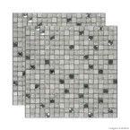 Pastilha de vidro Asteca Diamond 30,5x30,5cm white Colormix