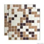 Pastilha de vidro Autoadesiva 2,5x2,5cm mescla caramelo Van Gogh