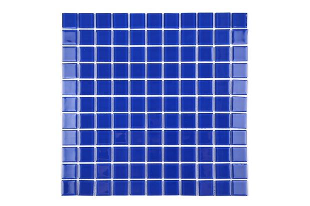 Pastilha de Vidro Cristal Azul Escuro 30 X 30 Cm 1 Peça