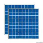 Pastilha de vidro Cristal placa 29,2x29,2cm azul Glass Mosaic