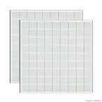 Pastilha de vidro Cristal placa 29,2x29,2cm branco Glass Mosaic
