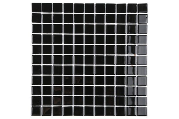 Pastilha de Vidro Cristal Preta 30 X 30 Cm 1 Peça