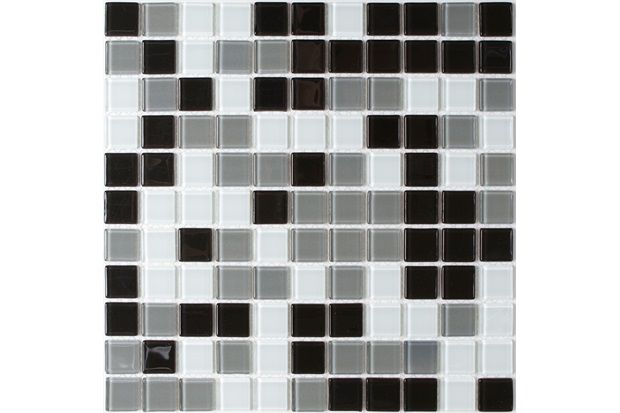 Pastilha de Vidro Mescla Cinza 30x30cm