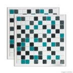 Pastilha de vidro Mescla Veneza 30x30cm Royal Gres