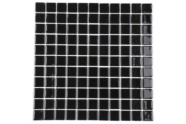 Pastilha de Vidro Preto 30 X 30 Cm 1 Peça