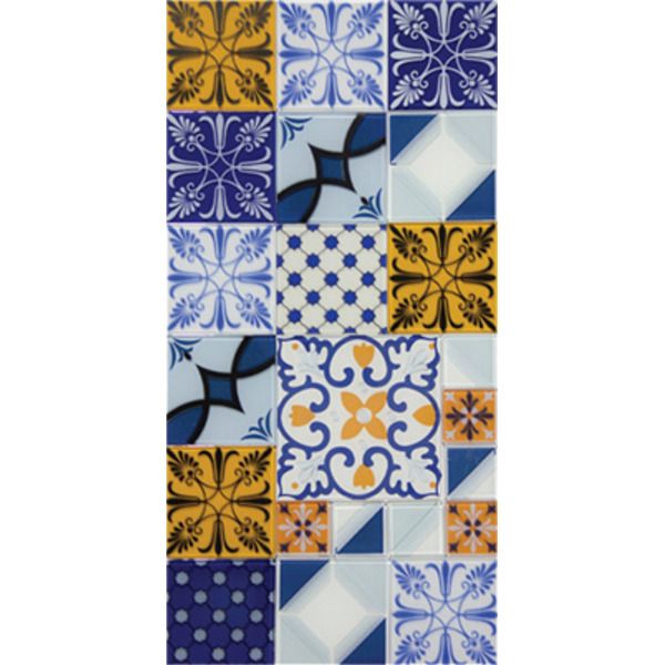 Pastilha Ladrilho Patchwork 30x30cm Vetromani