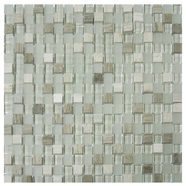 Pastilha Mix Stone Carrara 30X30cm Vetromani