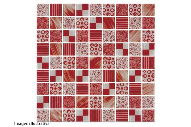 Pastilha Mix Vermelho 30x30