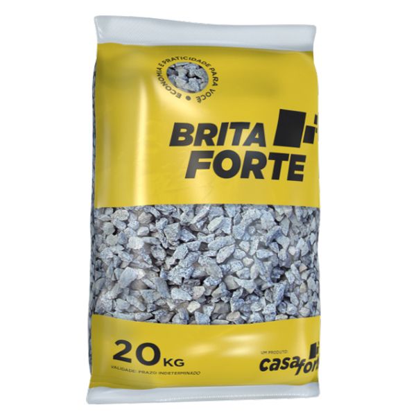 Pedra Britada 0 Saco de 20Kg Casa Forte