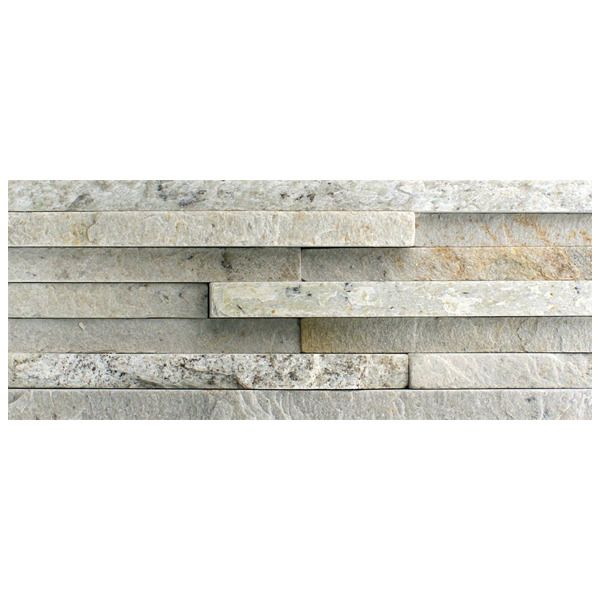 Pedra Natural Mosaico Telado Linha Exclusive Branco Paraíba 1.6mm Tela 11x30cm Revestir