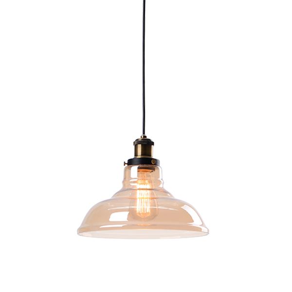 Pendente Avant Arizona Vidro Âmbar Bivolt