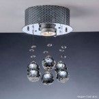 Pendente Cristal Nilo quadrado para 1 lâmpada Bronzearte