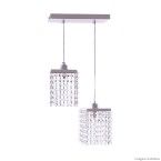 Pendente Crystal 2 lâmpadas Halopin Auremar