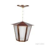 Pendente de aço Campinas sextavado 01 E27 20W L-3-C ouro velho Ideal