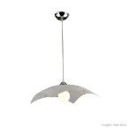 Pendente de aço Niteroi 1 lâmpada de aço cromado Bronzearte