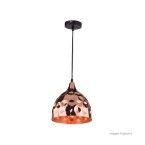 Pendente de aço TD 3022 para lâmpada E27 26x26cm prata Taschibra