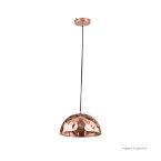 Pendente de aço TD 3025 para lâmpada E27 30x30cm prata Taschibra