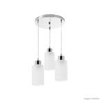 Pendente de aço Track 3 lâmpadas branco Startec