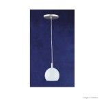 Pendente de alumínio com 1 bola 1 lâmpada 60W branco Pantoja