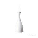 Pendente de alumínio Design para 1 lâmpada E27 60W 33x14cm branco fosco Taschibra