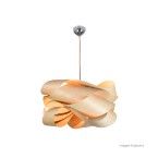 Pendente de madeira Wood para 1 lâmpada E27 35x60cm marrom Bronzearte