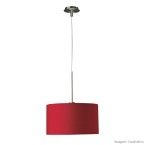 Pendente de metal Aruba vermelho E27 bivolt 75W Philips