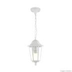 Pendente de plástico Colonial pequeno 60W branco 8303 Bronzearte