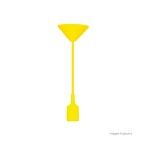 Pendente de silicone Dot Color para 1 lâmpada E27 40W 80x5cm amarelo Taschibra