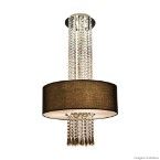 Pendente de tecido GU10/E27 3x20W Flow preto Startec