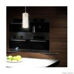 Pendente de vidro para 1 lâmpada E27 TD 591/1 marmorizado Taschibra