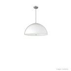 Pendente de vidro superior branco médio 2 lâmpadas Pantoja