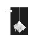 Pendente de vidro Tulipa 1 lâmpada fluorescente compacta Floral branco Auremar