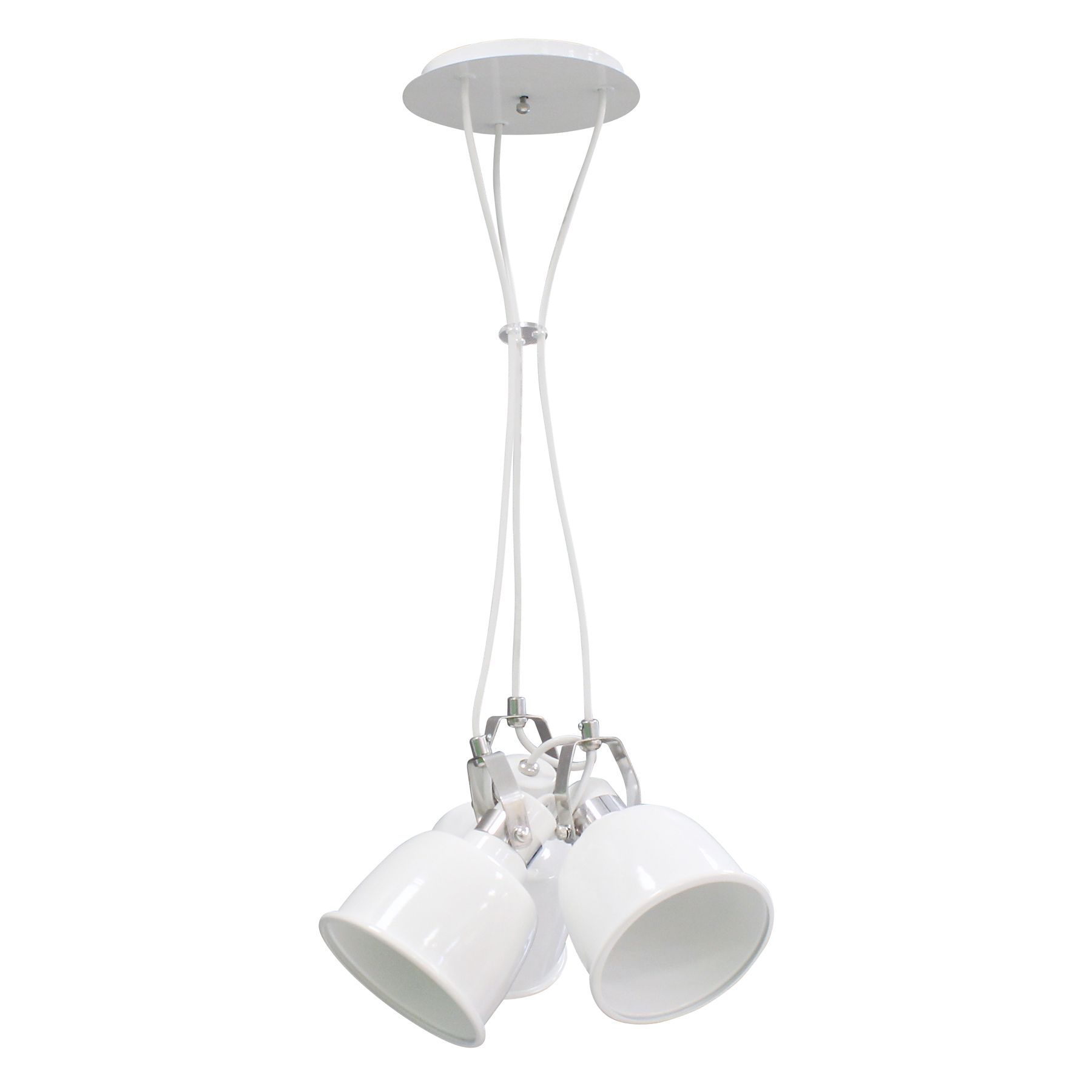 Pendente Inspire Abu Redondo Metal Branco Bivolt