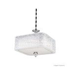 Pendente Lace Cristal para 4 lâmpadas E27 60W branco Bronzearte