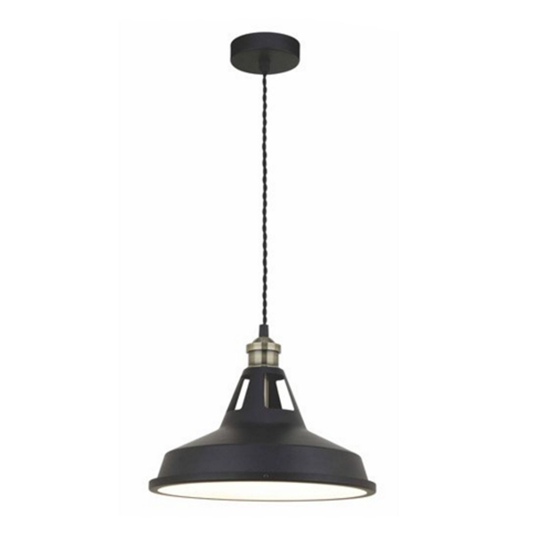 Pendente LED Inspire Mineko Redondo Metal Preto Bivolt