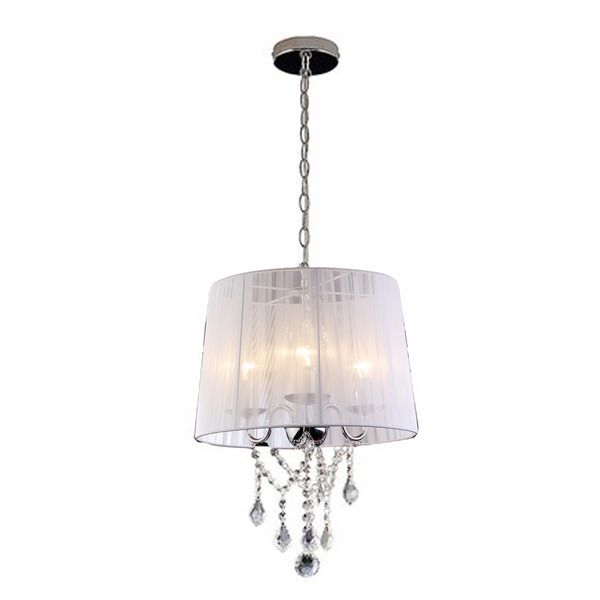 Pendente LLUM Bronzearte Reflexo Redondo Cristal Branco Bivolt