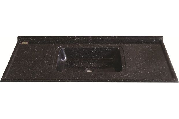 Pia Classica Gran Cinza/Preto 120 X 55 Cm - Ref: 2954