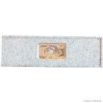 Pia de granito 150x55cm com cuba de inox bege arabesco Bom Jesus