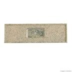 Pia de granito 180x55cm com cuba de inox bege arabesco Bom Jesus