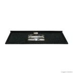 Pia de granito MasterPlus Luxo 120x57cm com cuba verde Venturini