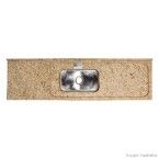 Pia de granito Max Plus Requinte 180x57cm com cuba de inox amarelo ornamental Venturini