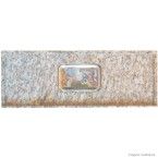 Pia de granito Santa Cecília 150x55cm 2 mesas seca de inox Bom Jesus